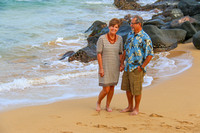 Dayle and Carlos on Kauai (Lydgate Beach)