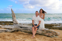 Christa and Nate's Engagement on Kauai (Courtyard Mariott Beach)
